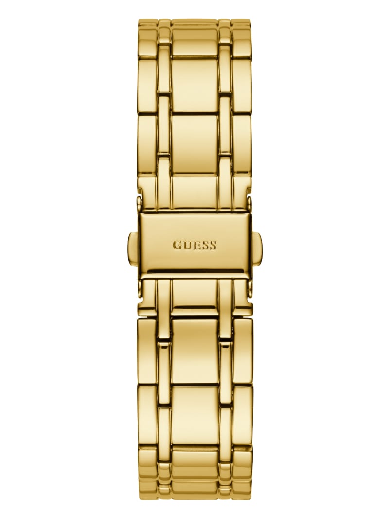 Guess Gold-Tone Diamond Analog Horloge Dames Goud | 0925-GIMDQ