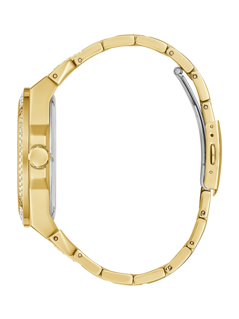 Guess Gold-Tone Exposed Dial Analog Horloge Heren Goud | 1045-OXBEL