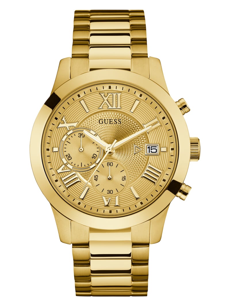 Guess Gold-Tone Klassieke Horloge Dames Goud | 4129-CMNJQ