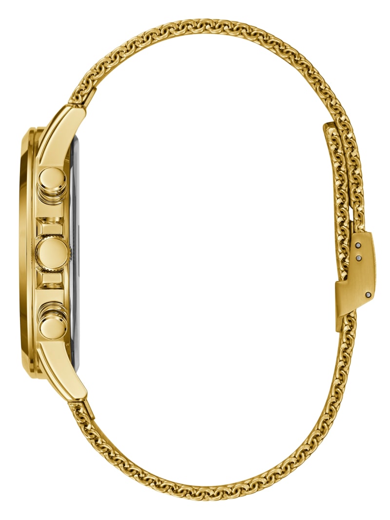 Guess Gold-Tone Mesh Multifunctional Horloge Heren Goud | 1630-TCJVE