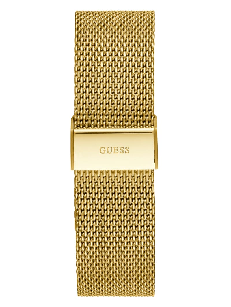 Guess Gold-Tone Mesh Multifunctional Horloge Heren Goud | 1630-TCJVE