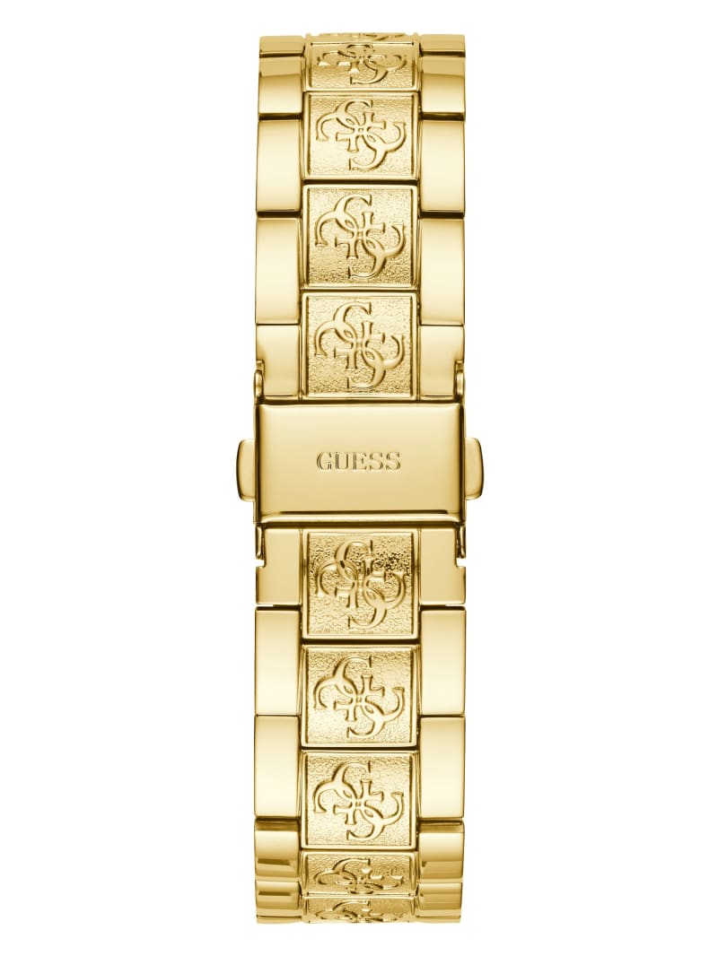 Guess Gold-Tone Quattro G Analog Horloge Dames Goud | 2340-ZYBWU