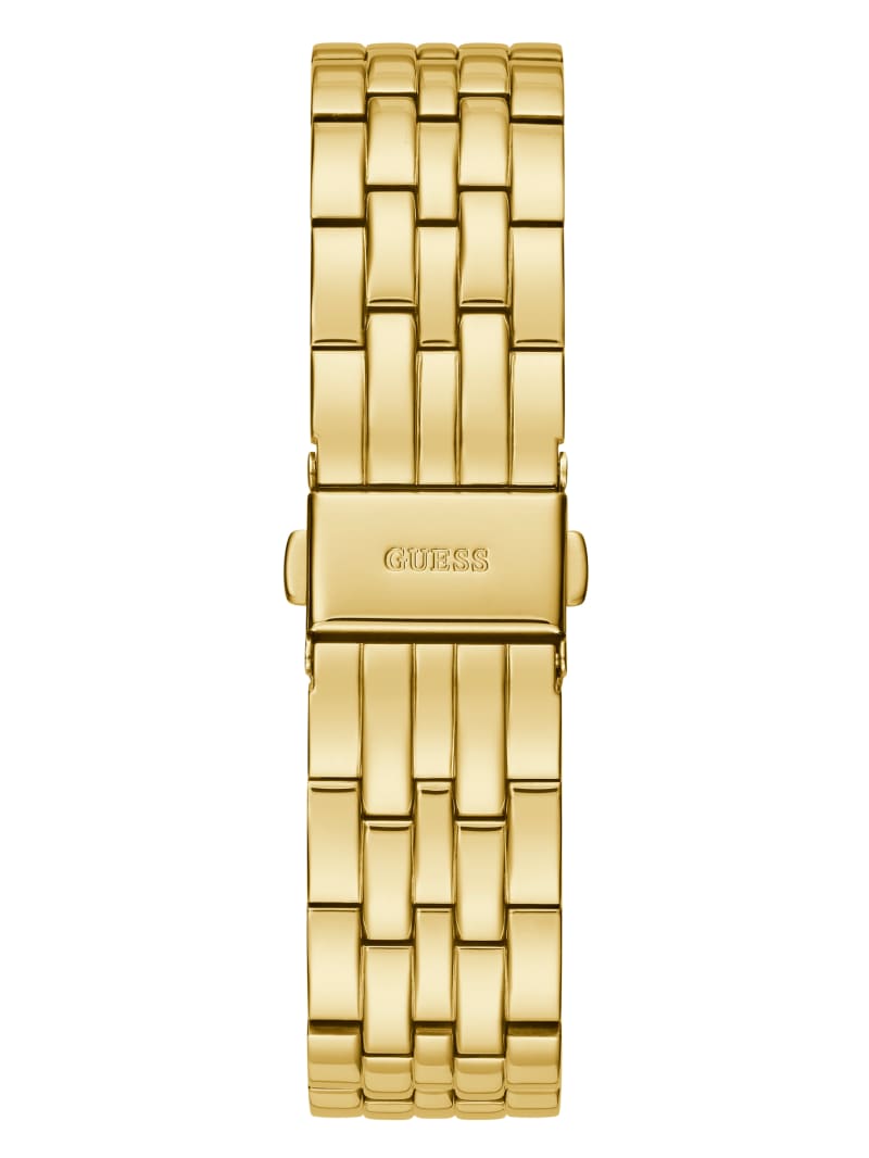 Guess Gold-Tone Rhinestone Analog Horloge Dames Goud | 1547-GFWOV