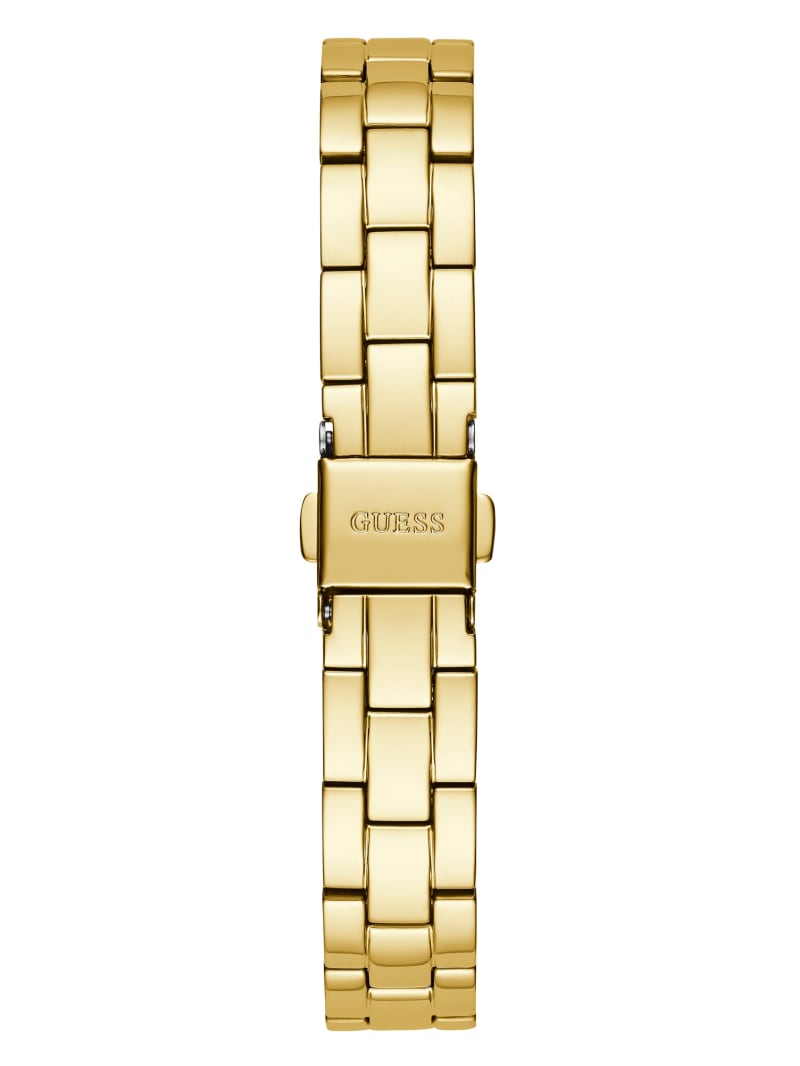 Guess Gold-Tone and Diamond Analog Horloge Dames Goud | 2713-UYISN