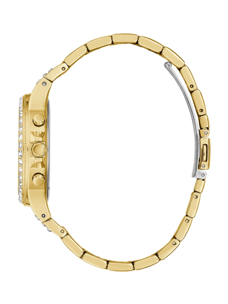 Guess Gold-Tone and Rhinestone Multifunctioneel Horloge Dames Goud | 7128-IMPGQ