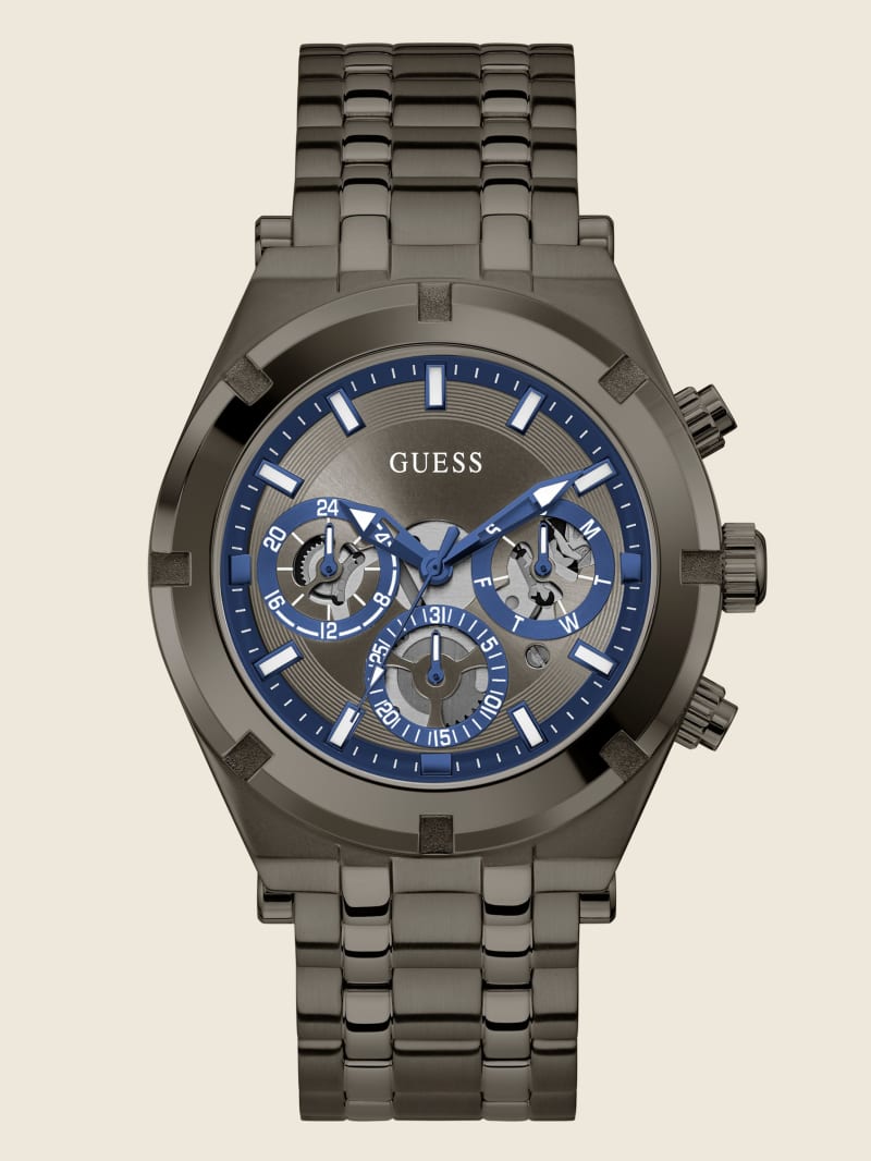 Guess Gunmetal Multifunctioneel Horloge Heren Obsidian | 5182-TDGWE