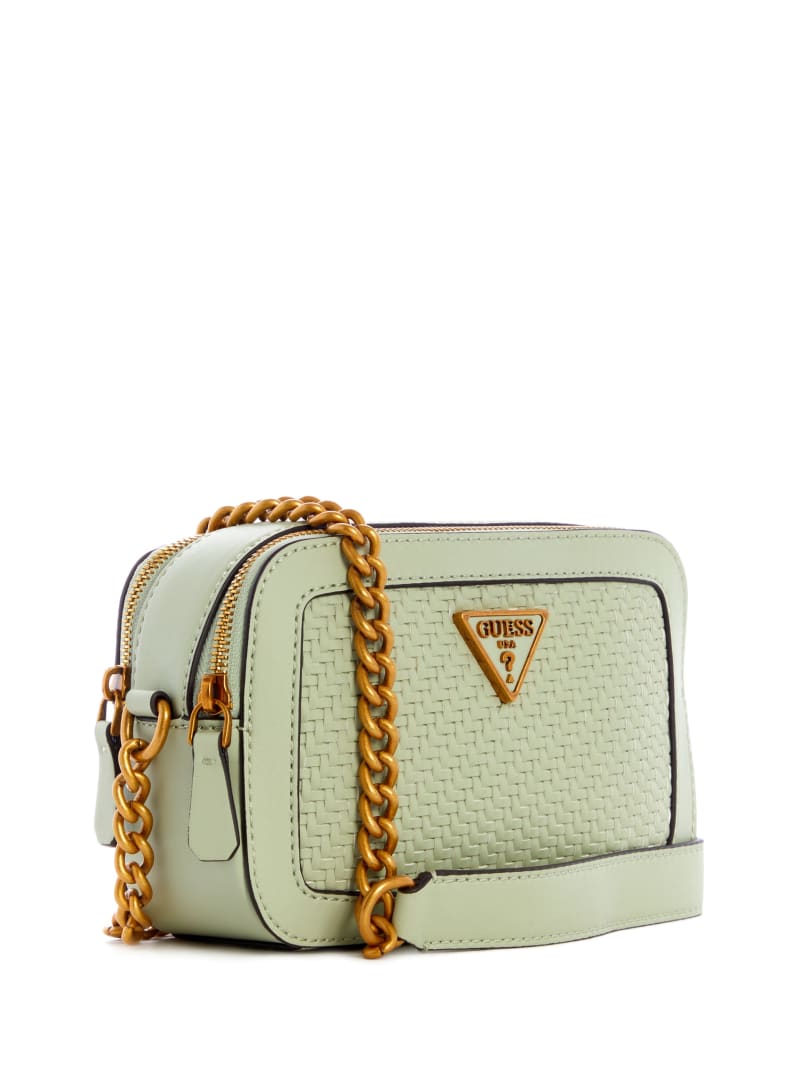 Guess Hassie Camera Crossbodytassen Dames Olijfgroen | 0389-XKESJ