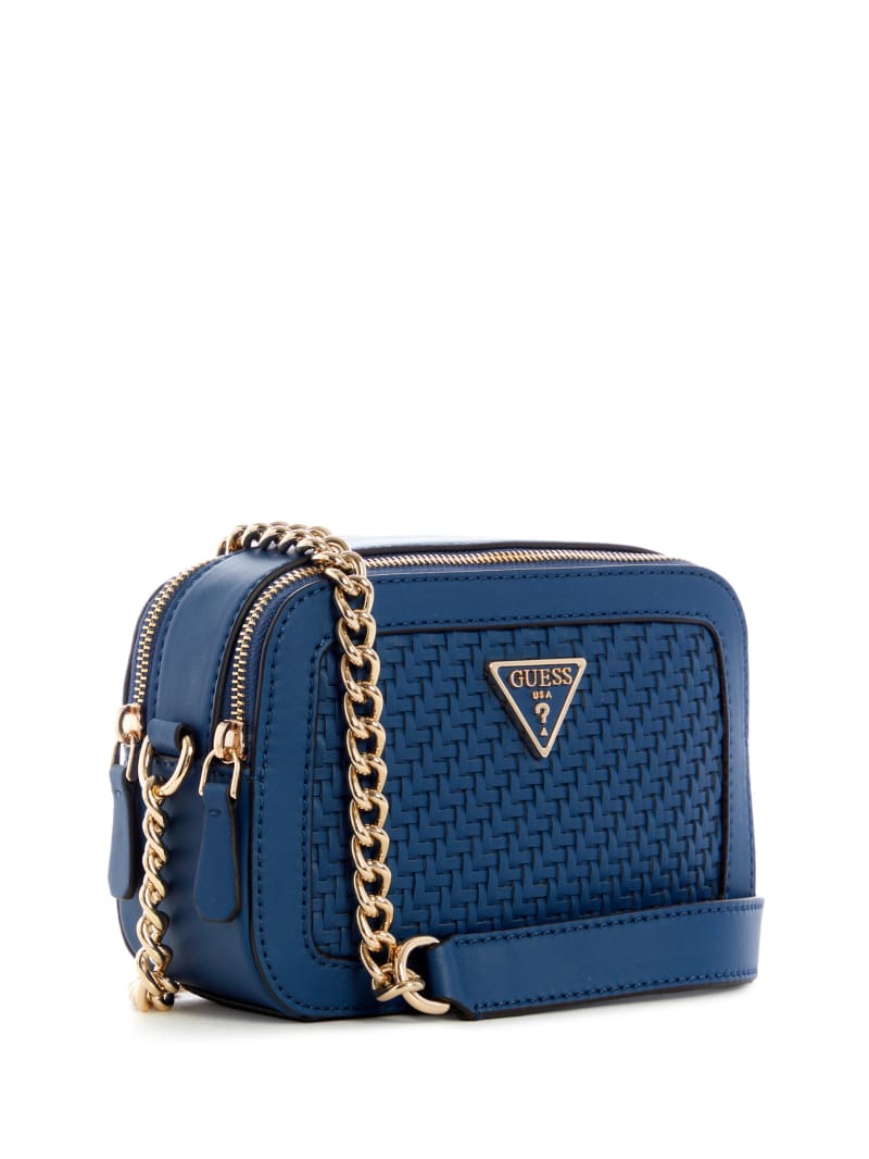 Guess Hassie Camera Crossbodytassen Dames Donkerblauw | 5082-YZISA