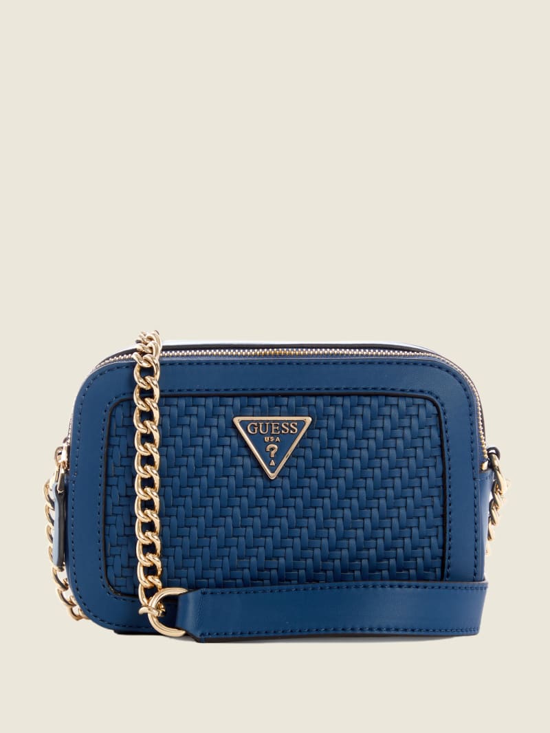 Guess Hassie Camera Crossbodytassen Dames Donkerblauw | 5082-YZISA