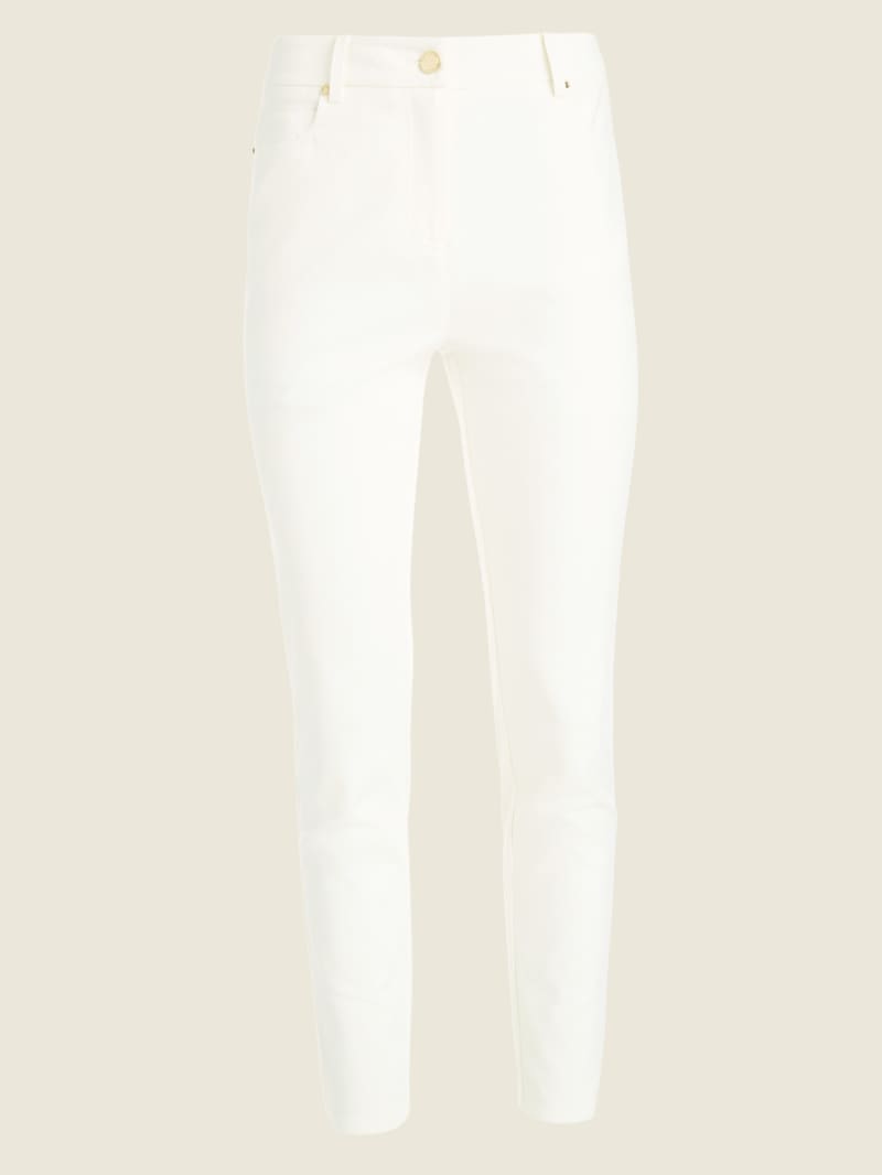 Guess Hollywood Skinny Broek Dames Wit | 4809-KPZHE