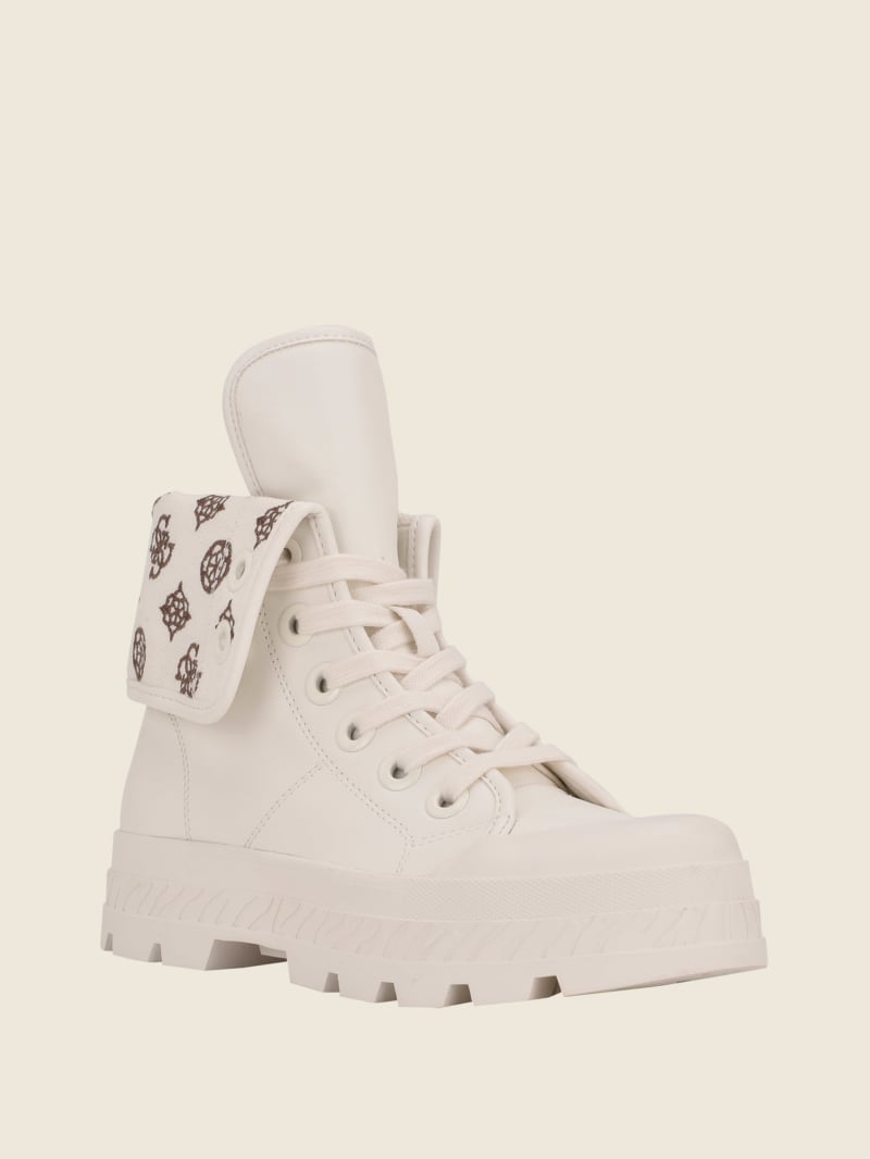 Guess Horlo Chunky High-Top Sneakers Dames Wit | 0321-XQIPH