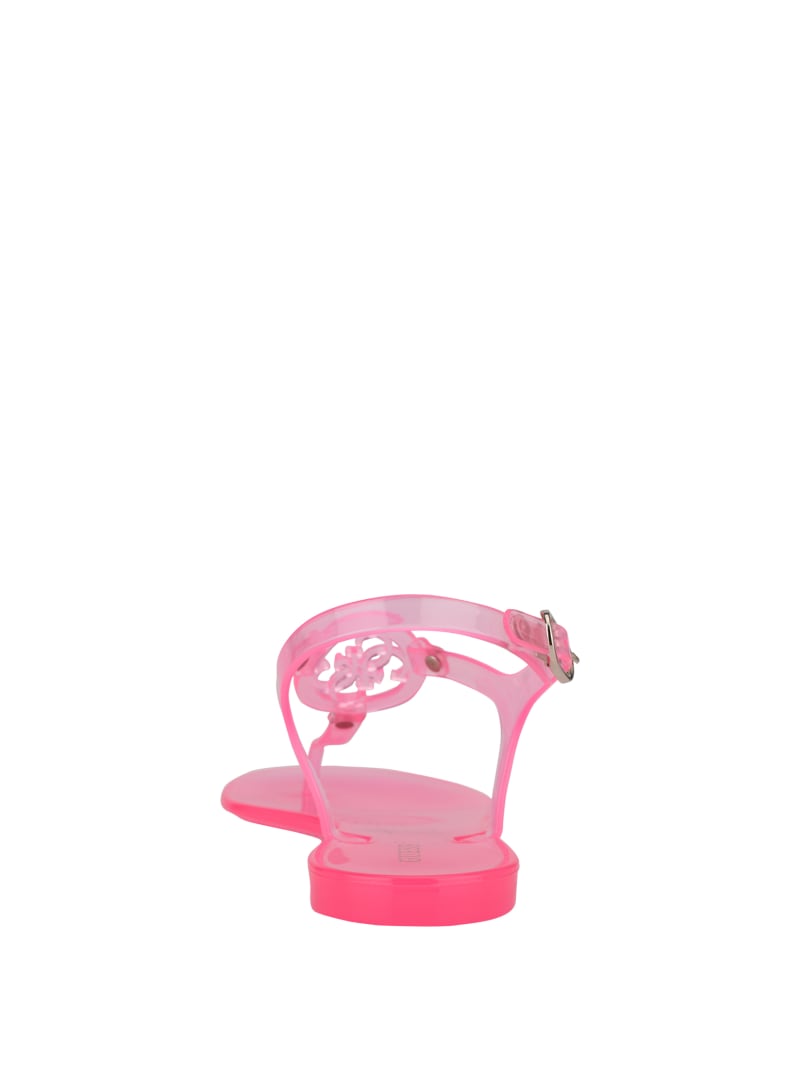 Guess Janica Jelly T-Riemen Sandalen Dames Lichtroze | 6047-EQPOU