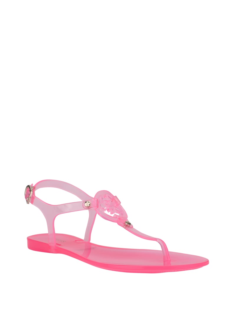 Guess Janica Jelly T-Riemen Sandalen Dames Lichtroze | 6047-EQPOU