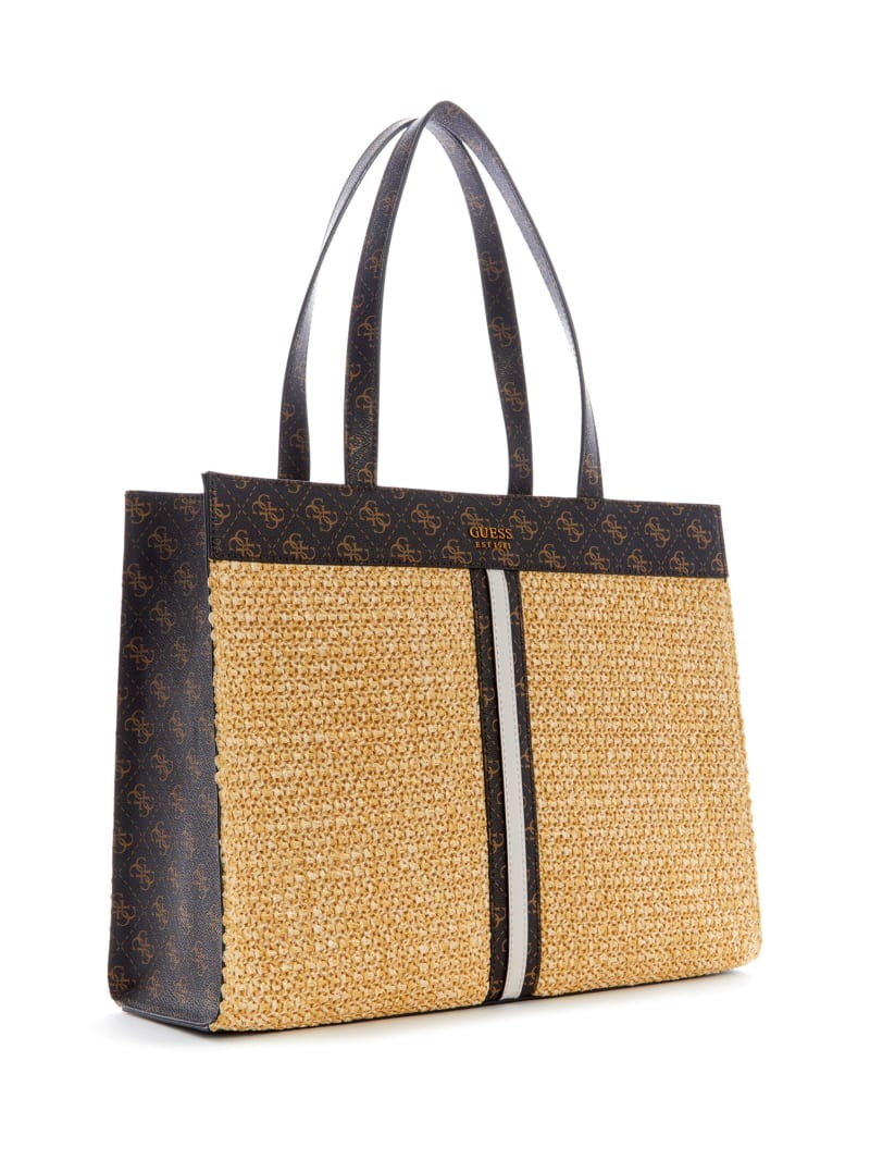 Guess Kasinta Raffia Tote Tassen Dames Beige | 8157-JKIXC