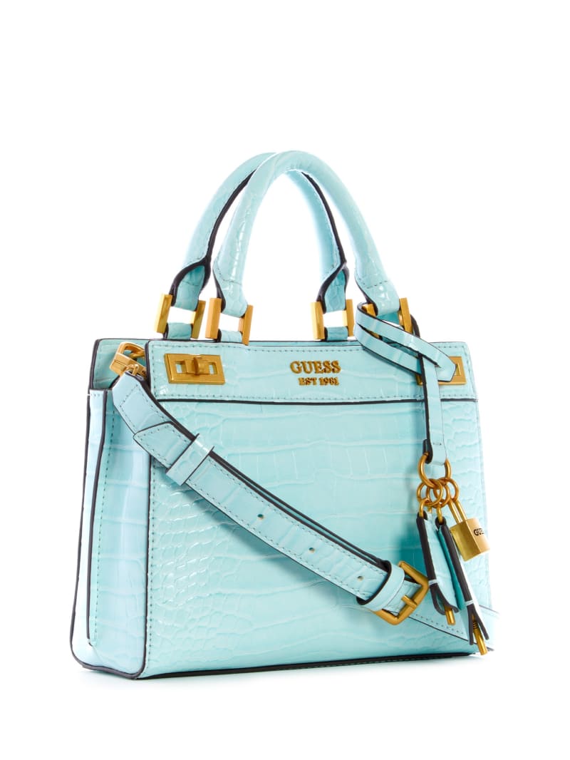 Guess Katey Croc Boekentassen Dames Turquoise | 0732-CFNST