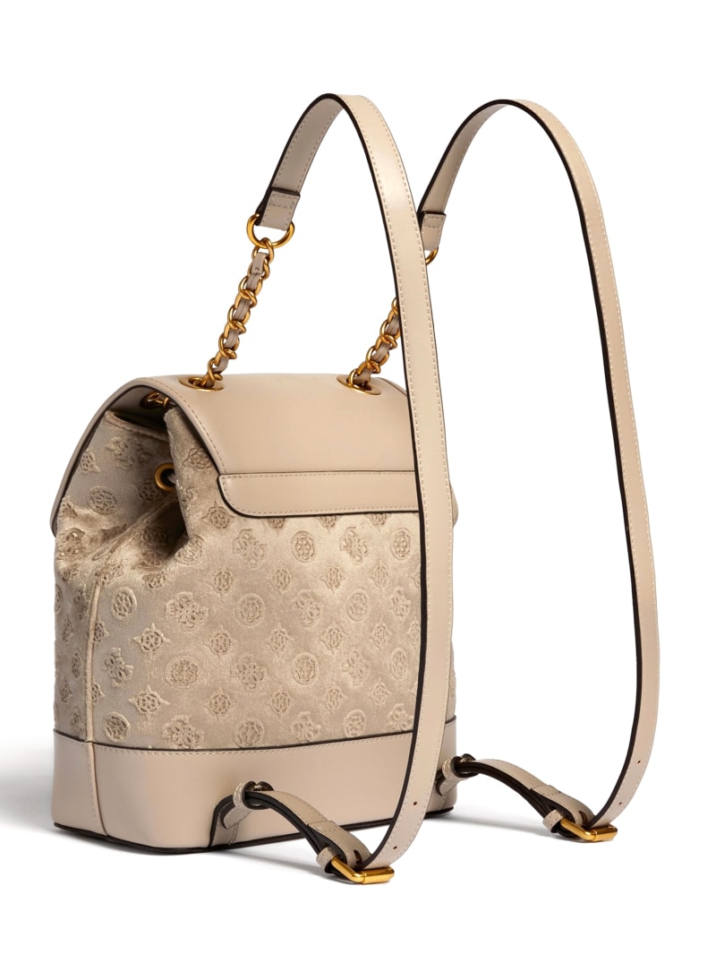 Guess Kimi Velvet Rugzak Dames Beige | 9078-KXIGD