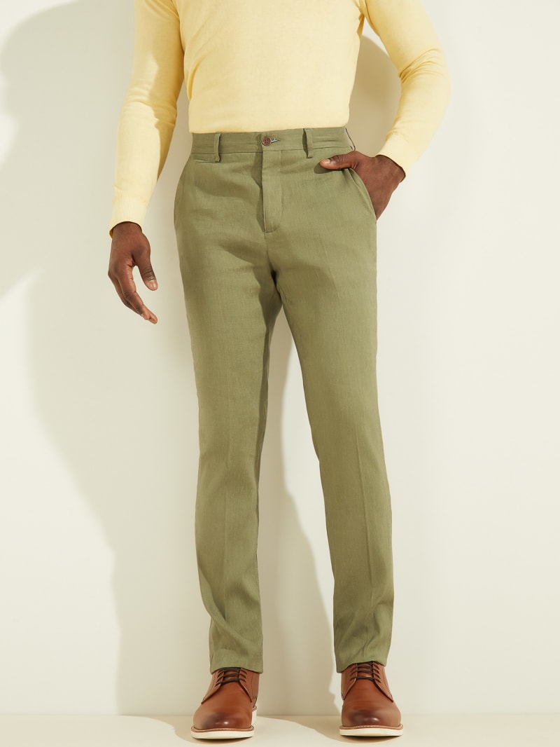 Guess Klassieke Chino Broek Heren Groen | 6093-LWDGS