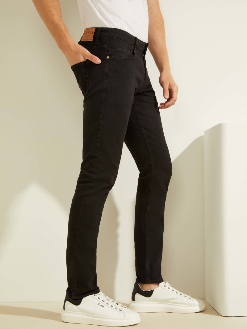 Guess Klassieke Solid Skinny Broek Heren Zwart | 8620-LFXCP