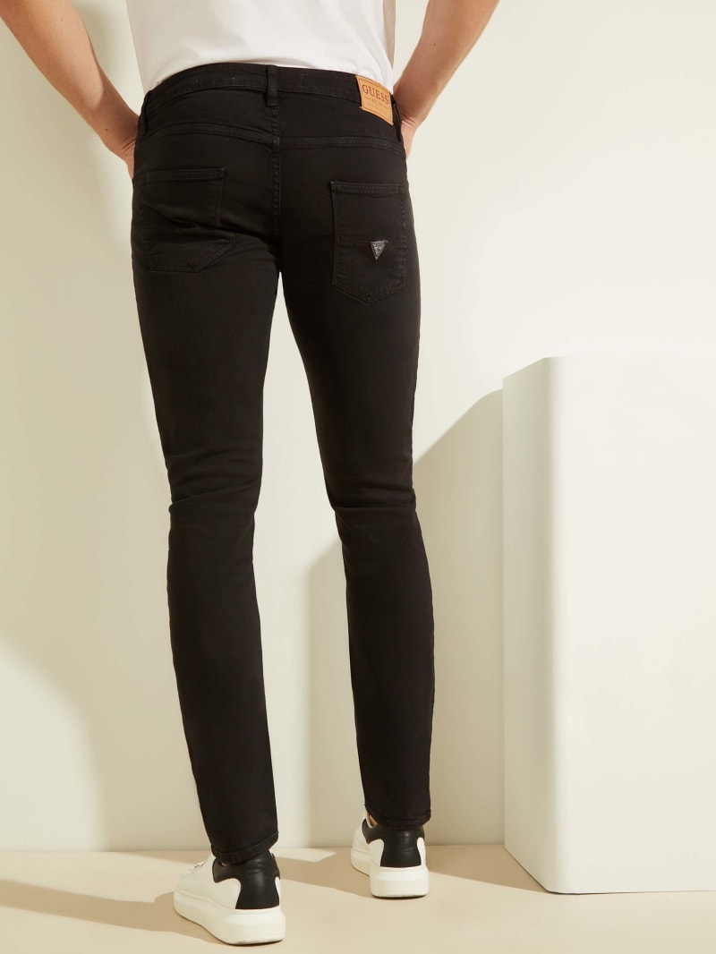 Guess Klassieke Solid Skinny Broek Heren Zwart | 8620-LFXCP