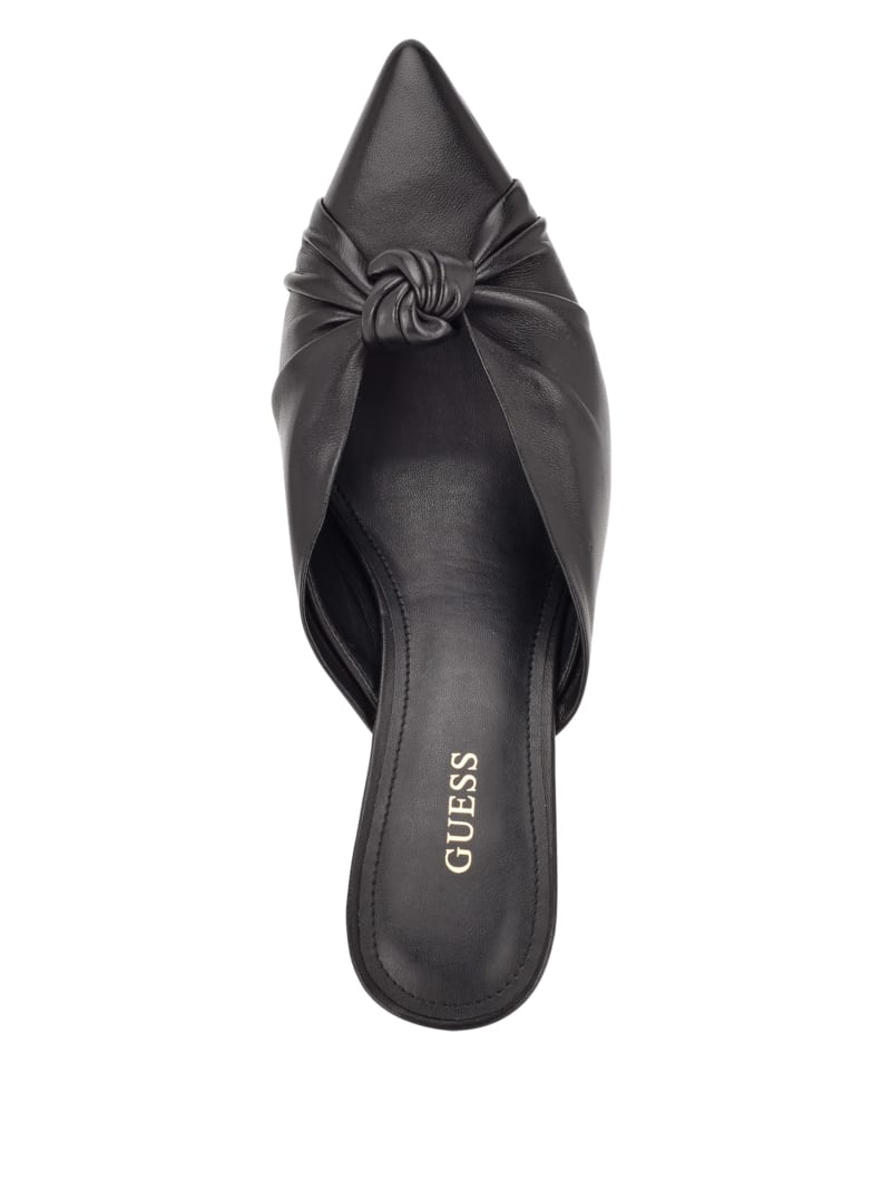 Guess Knot Front Pointed Neus Mules Dames Zwart | 4615-UXEZC