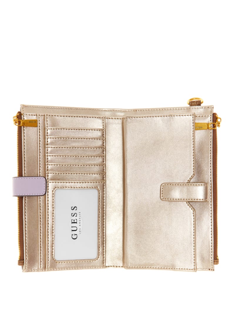 Guess Kristle Zip Organizer Portefeuille Dames Bruin | 4371-FKXYB