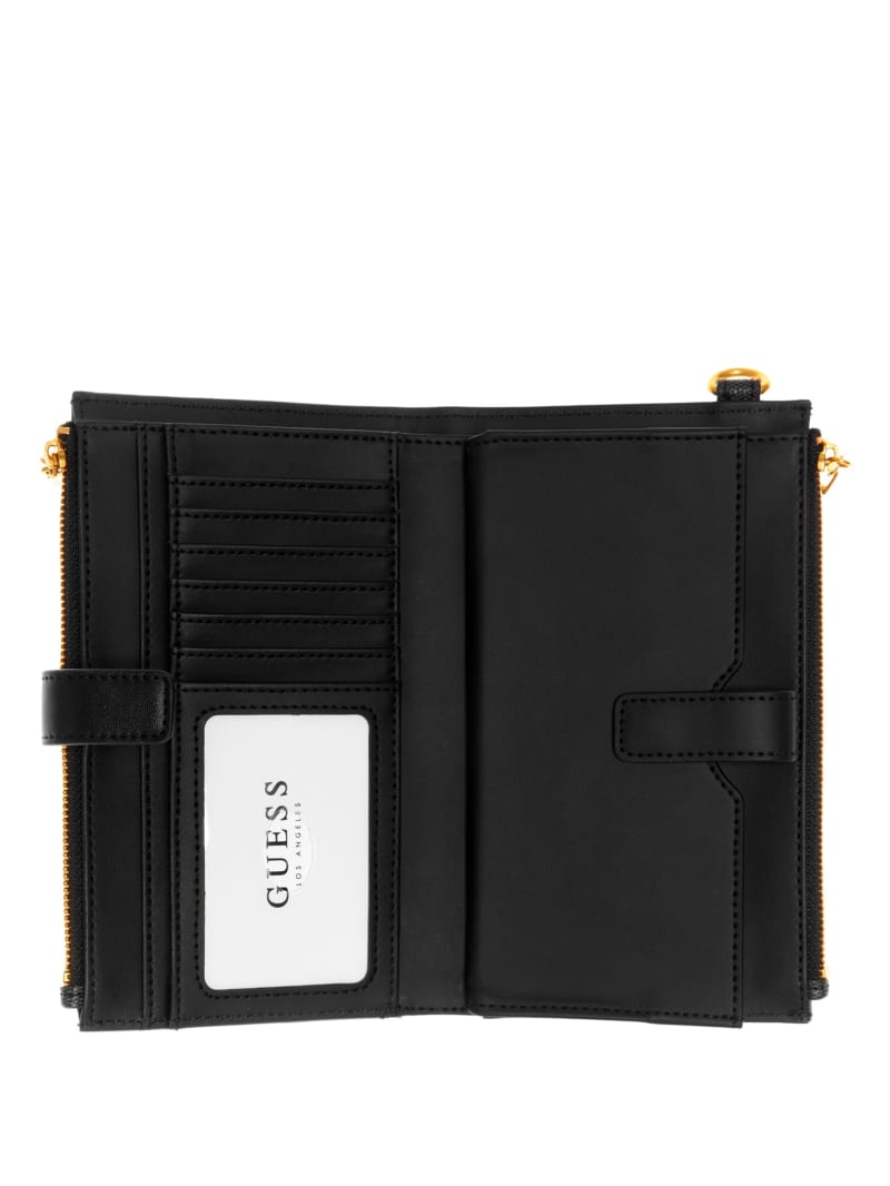 Guess Kristle Zip Organizer Portefeuille Dames Zwart | 7194-RQUIA