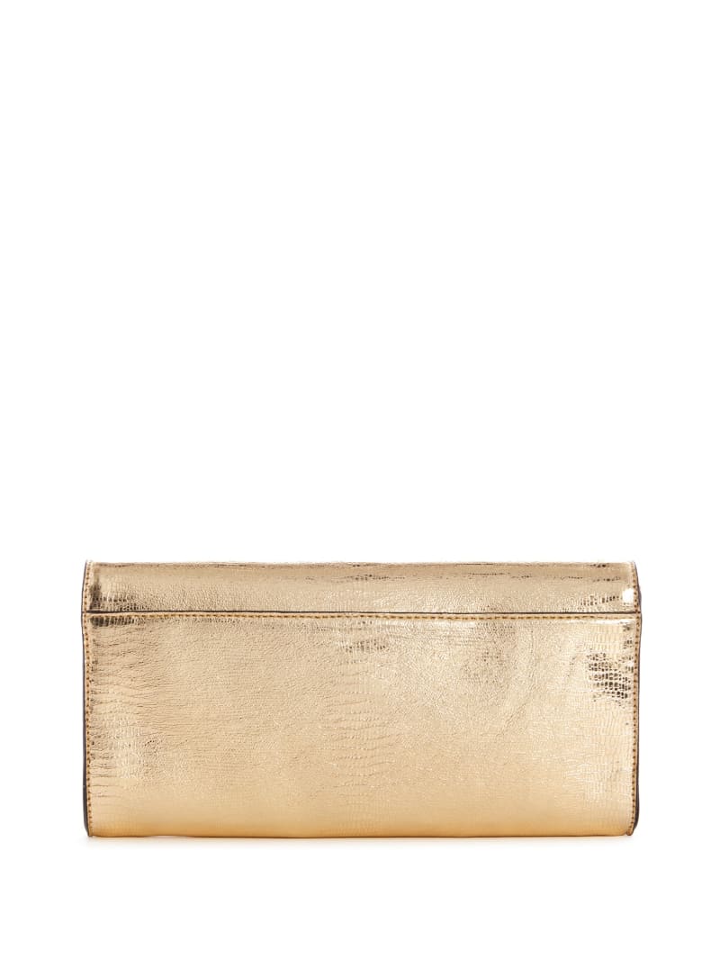 Guess Kyla Metallic Clutch Crossbodytassen Dames Goud | 9583-THKUY