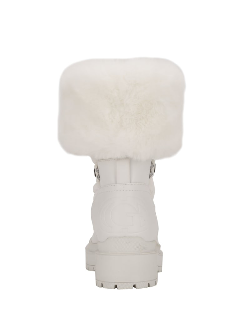 Guess Larya Faux-Fur Snow Laarzen Dames Wit | 3540-VUIYN