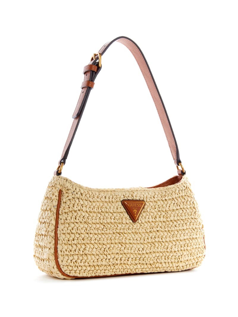 Guess Little Bay Straw Schoudertassen Dames Beige | 2876-EGNIX