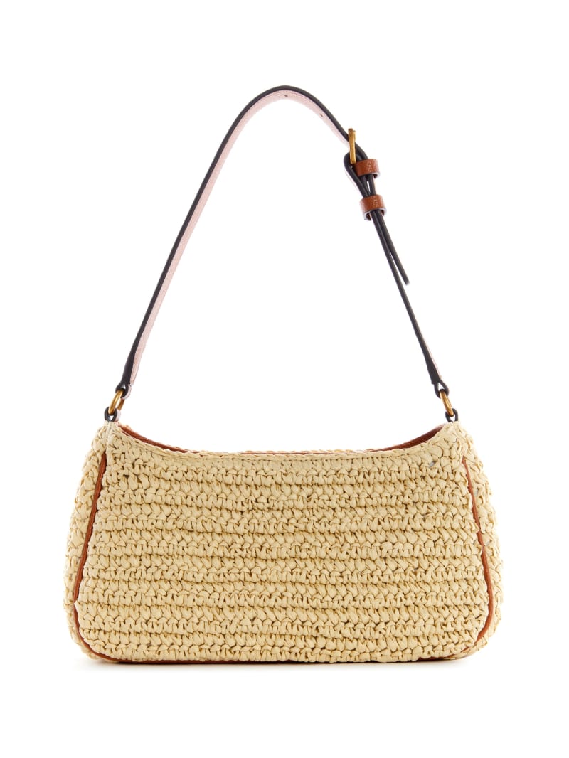 Guess Little Bay Straw Schoudertassen Dames Beige | 2876-EGNIX