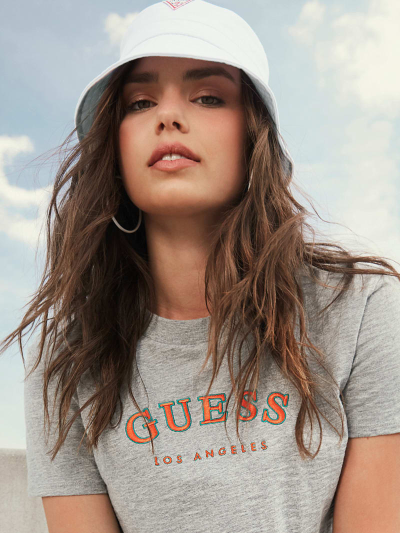 Guess Logo Bucket Hoeden Dames Wit | 5280-WAHVX