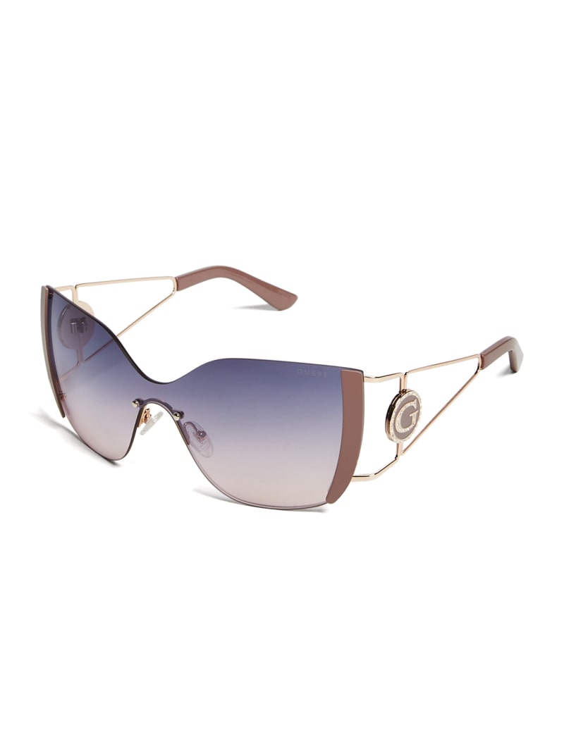 Guess Lorin Cat-Eye Zonnebril Dames Goud | 7132-BHAZG