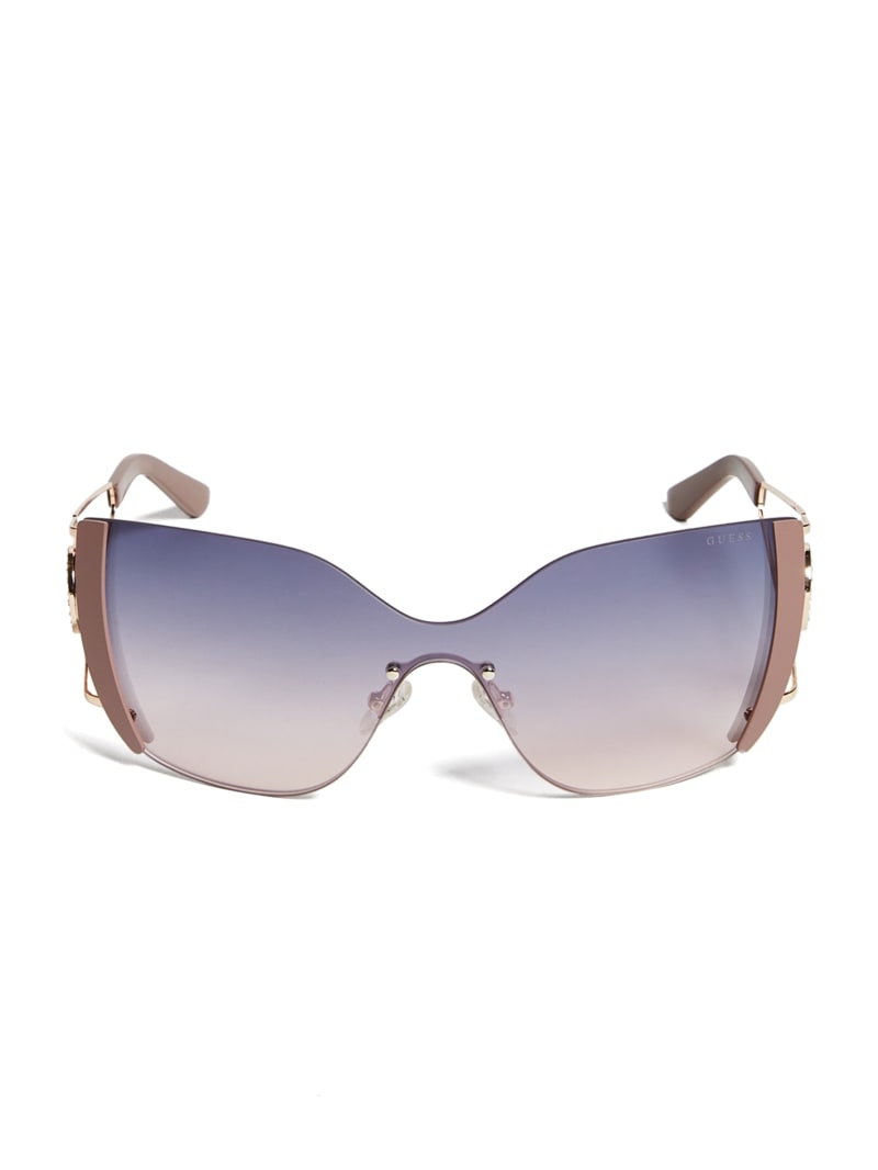 Guess Lorin Cat-Eye Zonnebril Dames Goud | 7132-BHAZG