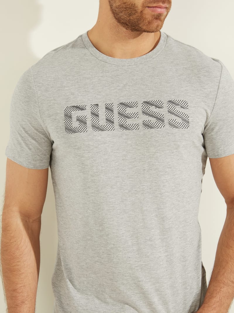 Guess Magick Logo Tee T-shirts Heren Lichtgrijs | 9701-PRNAY