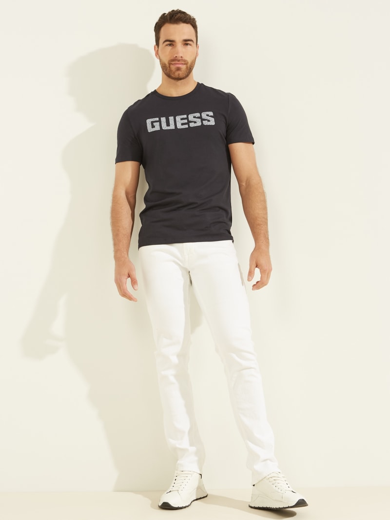 Guess Magick Logo Tee T-shirts Heren Zwart | 1830-PEUJV