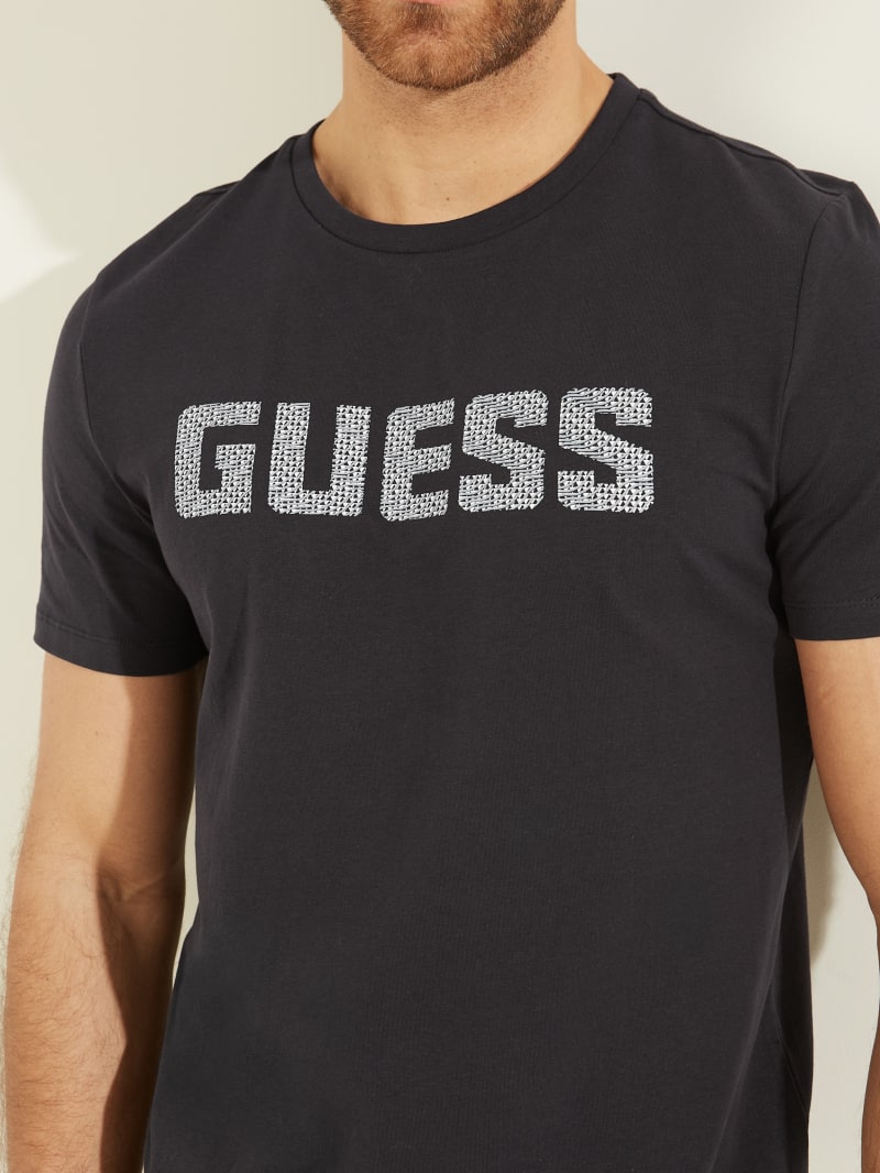 Guess Magick Logo Tee T-shirts Heren Zwart | 1830-PEUJV