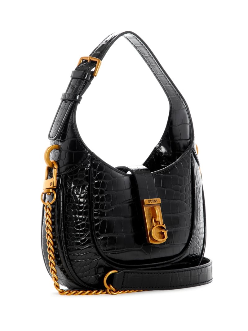 Guess Maimie Croc Mini Tassen Dames Zwart | 3476-YJGIK