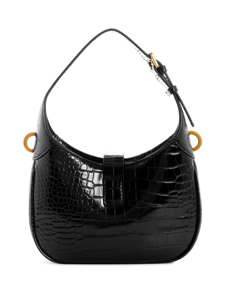 Guess Maimie Croc Mini Tassen Dames Zwart | 3476-YJGIK