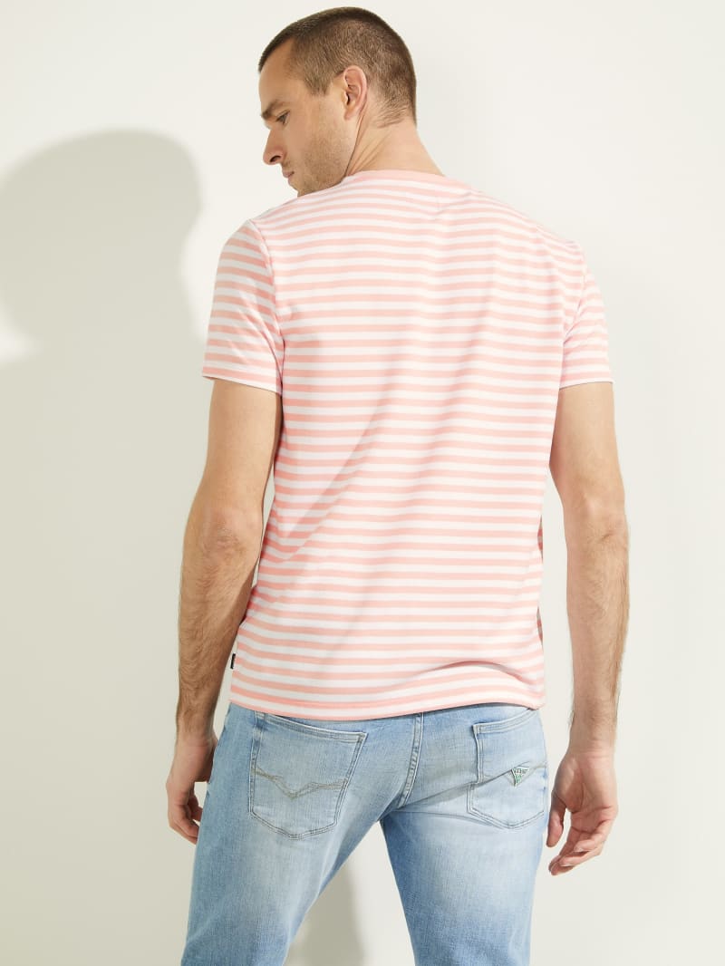 Guess Marlon Tee T-shirts Heren Roze | 5427-SCFLV