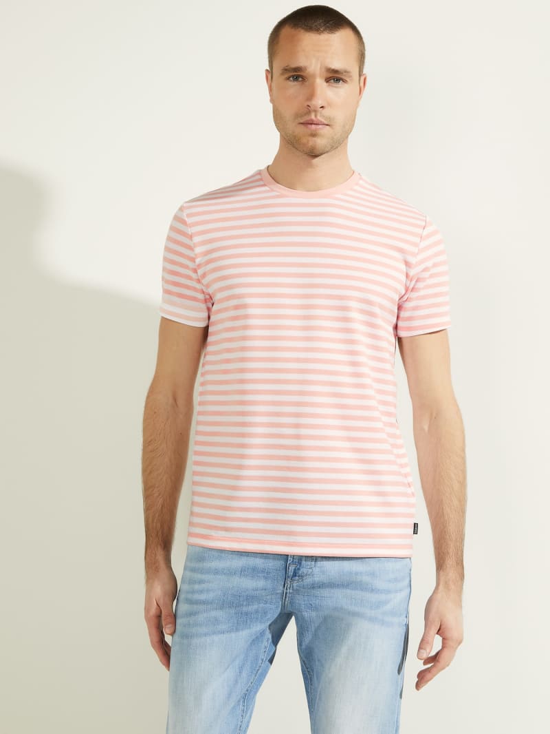 Guess Marlon Tee T-shirts Heren Roze | 5427-SCFLV