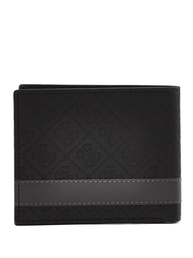 Guess Mesa Double Billfold Tassen Heren Zwart Grijs | 2736-ZATCQ