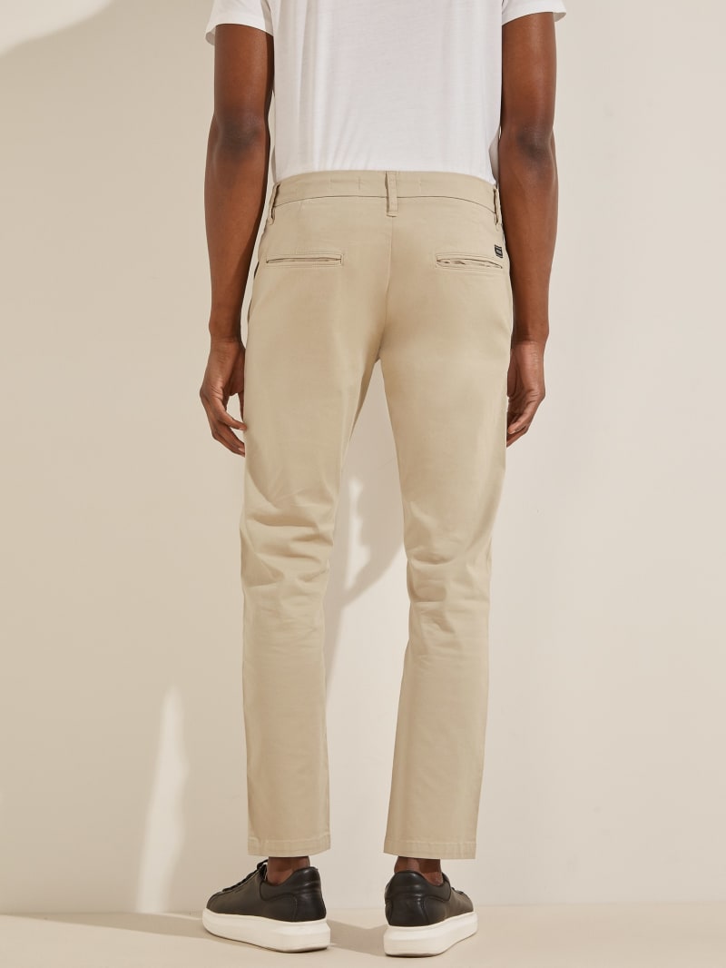 Guess Myron Twill Skinnys Broek Heren Beige | 4259-YCUXQ