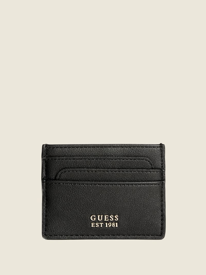 Guess NOELLE SLG CARD HOLD Portefeuille Dames Zwart | 3190-RUMDQ