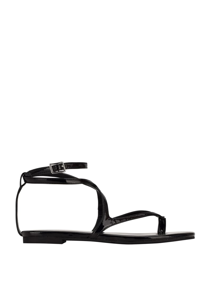 Guess Nalanie Bandjes Sandalen Dames Zwart | 5736-ONRDE