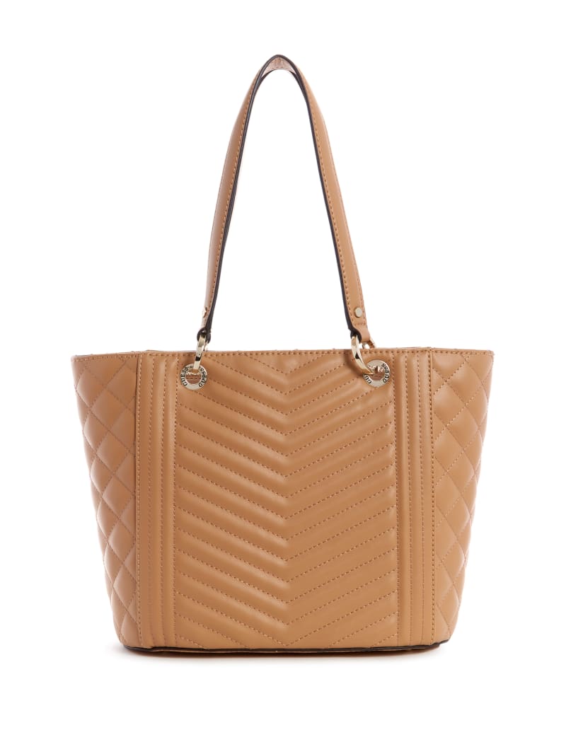 Guess Noelle Small Elite Tote Tassen Dames Beige | 0892-SKWIB