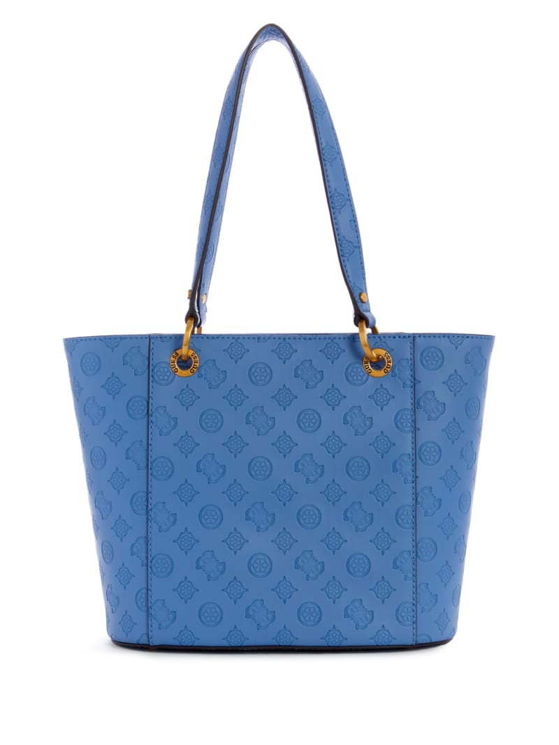 Guess Noelle Small Elite Tote Tassen Dames Blauw | 9538-XGJHW