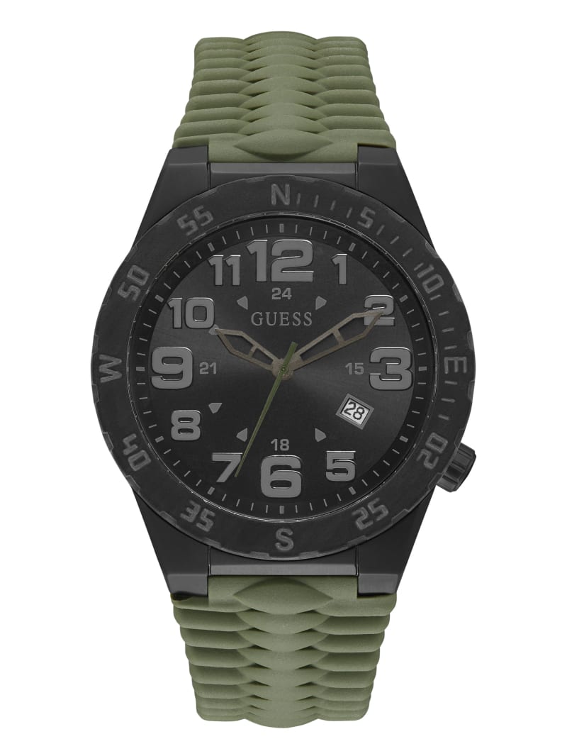 Guess Olive And Multifunctioneel Horloge Heren Olijfgroen | 8739-KFSUP