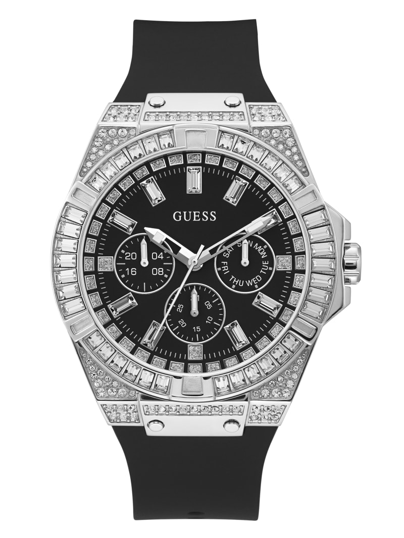 Guess Oversized Silver-Tone Multifunctioneel Horloge Heren Gekleurd | 5032-NURIE