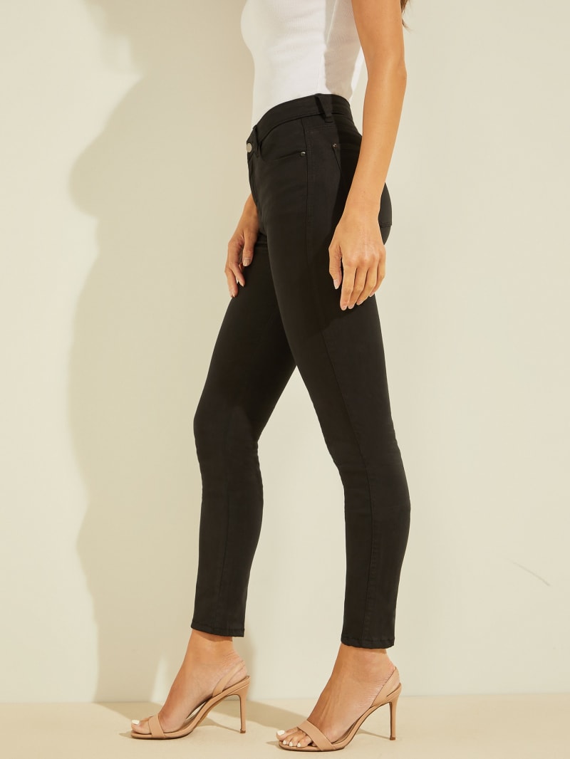 Guess Pastel Sexy Curve Skinny Broek Dames Zwart | 7624-NPKRC