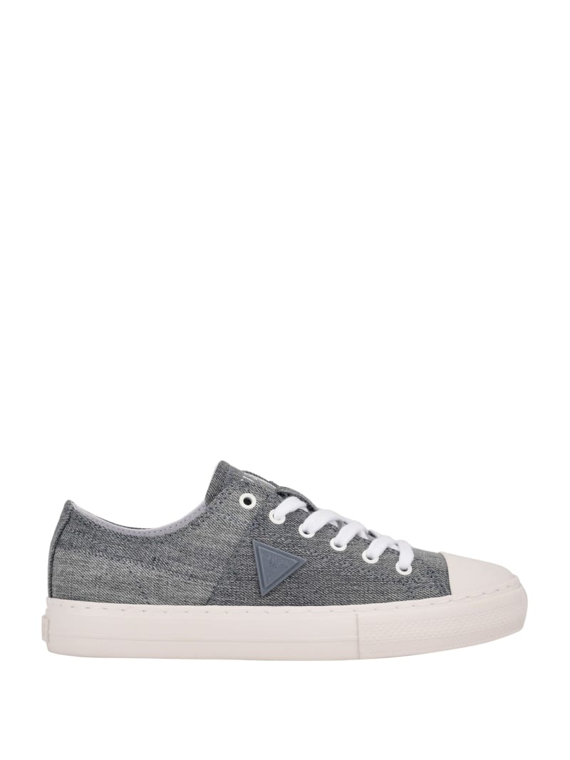 Guess Pranze Low-Top Canvas Sneakers Dames Blauw | 1925-XUMWO